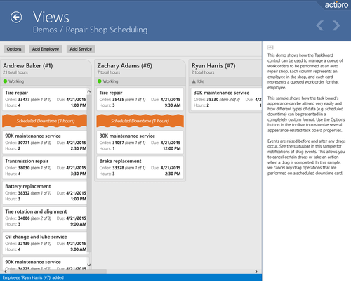 Screenshot von Actipro Views for UWP